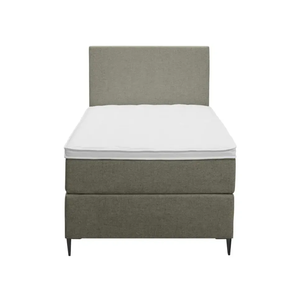 Leen Bakker Boxspring Liv egaal - groen - 90x200 cm - slanke poot Hot