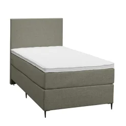 Leen Bakker Boxspring Liv egaal - groen - 90x200 cm - slanke poot Hot