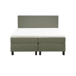 Leen Bakker Boxspring Liv egaal - groen - 180x200 cm - vierkante poot Online