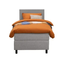 Leen Bakker Boxspring Liv egaal - lichtgrijs - 90x200 cm - ronde poot Sale
