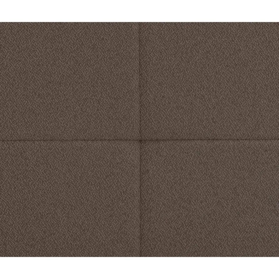 Leen Bakker Boxspring Liv geblokt - donkerbruin - 90x200 cm - vierkante poot Clearance