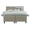 Leen Bakker Boxspring Liv geruit - beige - 160x200 cm - ronde poot Hot