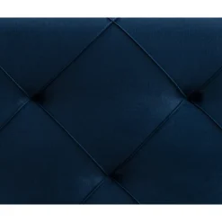 Leen Bakker Boxspring Liv geruit - blauw - 180x200 cm - vierkante poot Sale