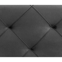 Leen Bakker Boxspring Liv geruit - grijs - 120x200 cm - slanke poot Discount