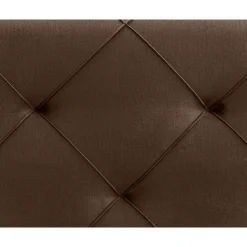 Leen Bakker Boxspring met opbergruimte en voetbord Liv geruit - bruin - 180x200cm Clearance