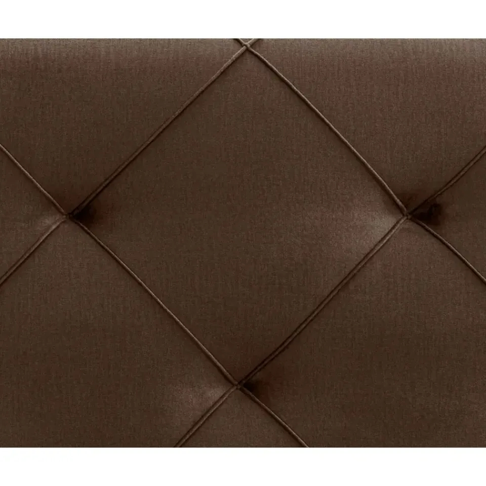 Leen Bakker Boxspring met opbergruimte en voetbord Liv geruit - bruin - 140x200cm