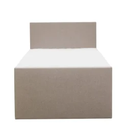 Leen Bakker Boxspring met opbergruimte en voetbord Liv egaal - beige - 120x200cm