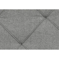 Leen Bakker Boxspring met voetbord Liv geruit - lichtgrijs - 140x200 cm - ronde poot Discount