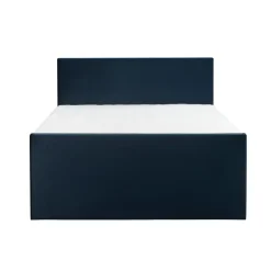 Leen Bakker Boxspring met voetbord Liv egaal - blauw - 140x200 cm - vierkante poot Hot