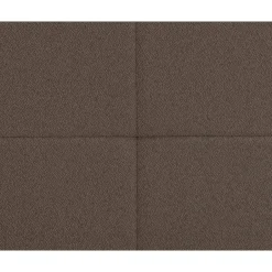 Leen Bakker Boxspring met voetbord Liv geblokt - donkerbruin - 90x200 cm - ronde poot New