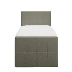 Leen Bakker Boxspring met voetbord Liv geblokt - groen - 90x200 cm - slanke poot Hot