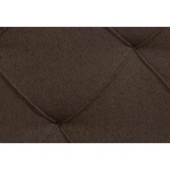 Leen Bakker Boxspring met voetbord Liv geruit - donkerbruin - 180x200 cm - vierkante poot Discount