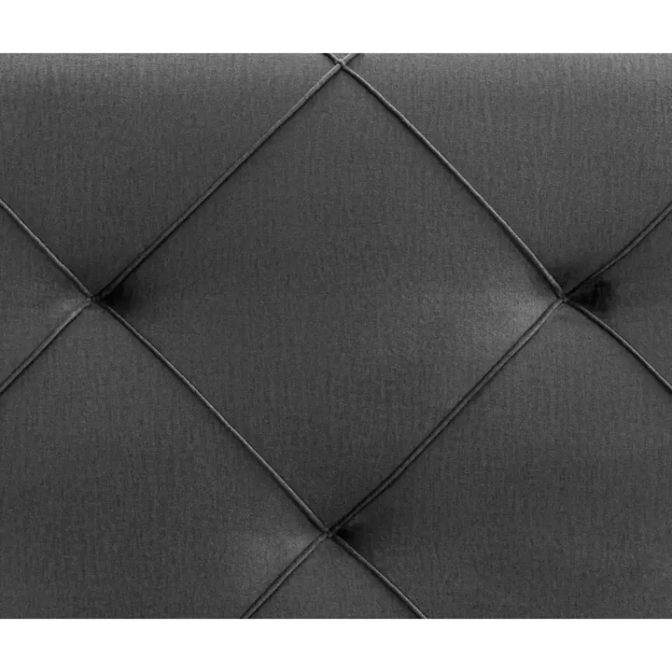 Leen Bakker Boxspring met voetbord Liv geruit - grijs - 90x200 cm - ronde poot Best