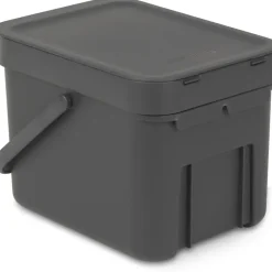 Brabantia Sort & Go Afvalemmer - 6L - Grijs Best