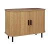 Beliani BRADLEY - Commode - Lichthout/Zwart - MDF Hot