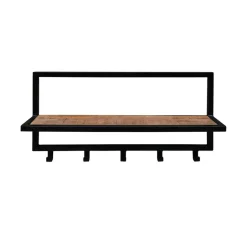 Brix - Kapstok Bono - Mangohout en Gecoat Staal - 15x70x30 Discount