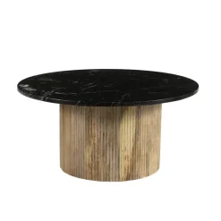 Brix - Salontafel Nova - Mangohout Marmer - 70x70x36 Hot