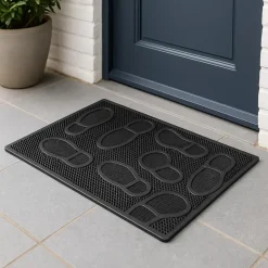 Brumag Deurmat - antislip met noppen - zart - 60 x 40 cm Best