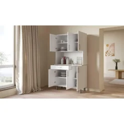 CBA Buffetkast Gabe-Kronberg eik/mat wit Discount