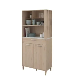 Parisot Buffetkast Galatee met 2 deuren & 1 lade - eikdecor/wit Outlet