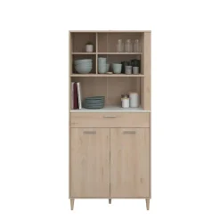 Parisot Buffetkast Galatee met 2 deuren & 1 lade - eikdecor/wit Outlet