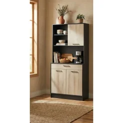 CBA Buffetkast Romanie-Kronberg eik/matzwart Online