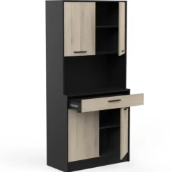 CBA Buffetkast Romanie-Kronberg eik/matzwart Online