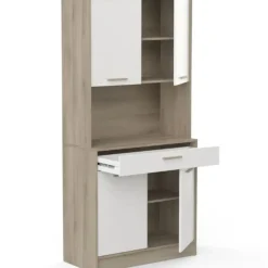 CBA Buffetkast Romanie-Kronberg eik/mat wit New