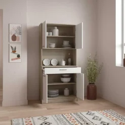 CBA Buffetkast Romanie-Kronberg eik/mat wit New