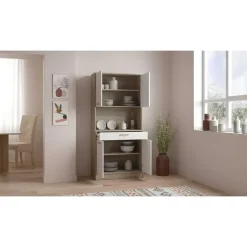 CBA Buffetkast Romanie-Kronberg eik/mat wit New