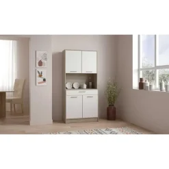 CBA Buffetkast Romanie-Kronberg eik/mat wit New