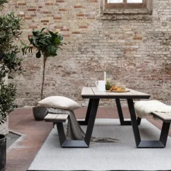 Eva Interior Buitenkleed Mono - Grijs/Wit - Dubbelzijdig - - 230 x 160 cm Sale