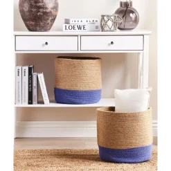 Beliani BULANIK - Mand set van 2 - Beige - Jute Clearance