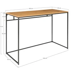 Sedero Bureau - eiken look met zwart frame Clearance