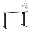 Homeworx Bureau zit/sta elektrisch verstelbaar - wit/zwart - 75/118x120x70 cm Clearance