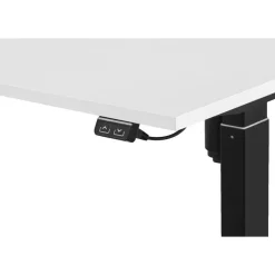 Homeworx Bureau zit/sta elektrisch verstelbaar - wit/zwart - 75/118x120x70 cm Clearance