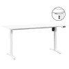 Homeworx Bureau zit/sta elektrisch verstelbaar - wit/wit - 75/118x160x80 cm Outlet
