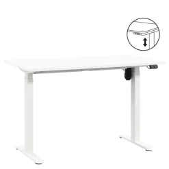 Homeworx Bureau zit/sta elektrisch verstelbaar - wit/wit - 75/118x120x70 cm Clearance