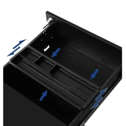 Bobbel Home Bureau Ladeblok verrijdbaar Incl. Slot - 55x45x39cm - Zwart