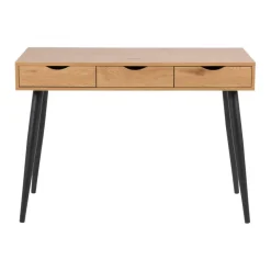 Leen Bakker Bureau Montijo - eiken/zwart - 77,1x110x50 cm New
