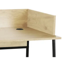 Nordlys Bureau van metaal en hout in crèmekleur Outlet