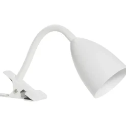 Leen Bakker Bureau-klemlamp knijper - wit metaal - E14 - 35xØ9 cm Online