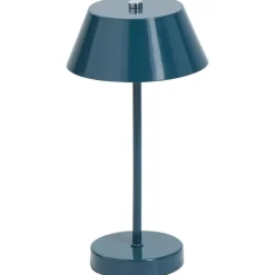 Leen Bakker Bureaulamp Milton petrol G9 - 30x15x15 cm Clearance