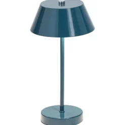Leen Bakker Bureaulamp Milton petrol G9 - 30x15x15 cm Clearance