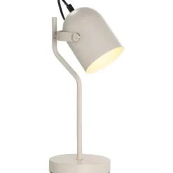Leen Bakker Bureaulamp Senn - beige metaal - 39xØ17,5 cm Discount
