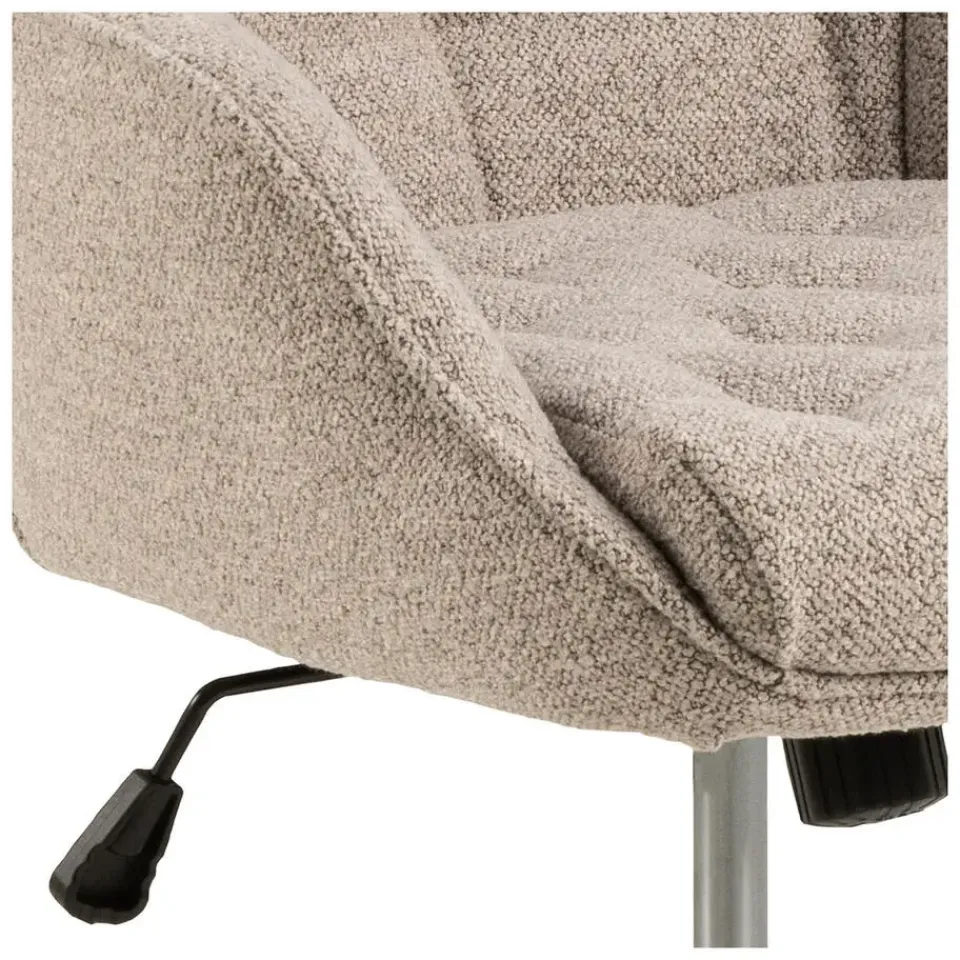 Giga Living Bureaustoel Beige Stof - Zithoogte 57cm - Alleri Online