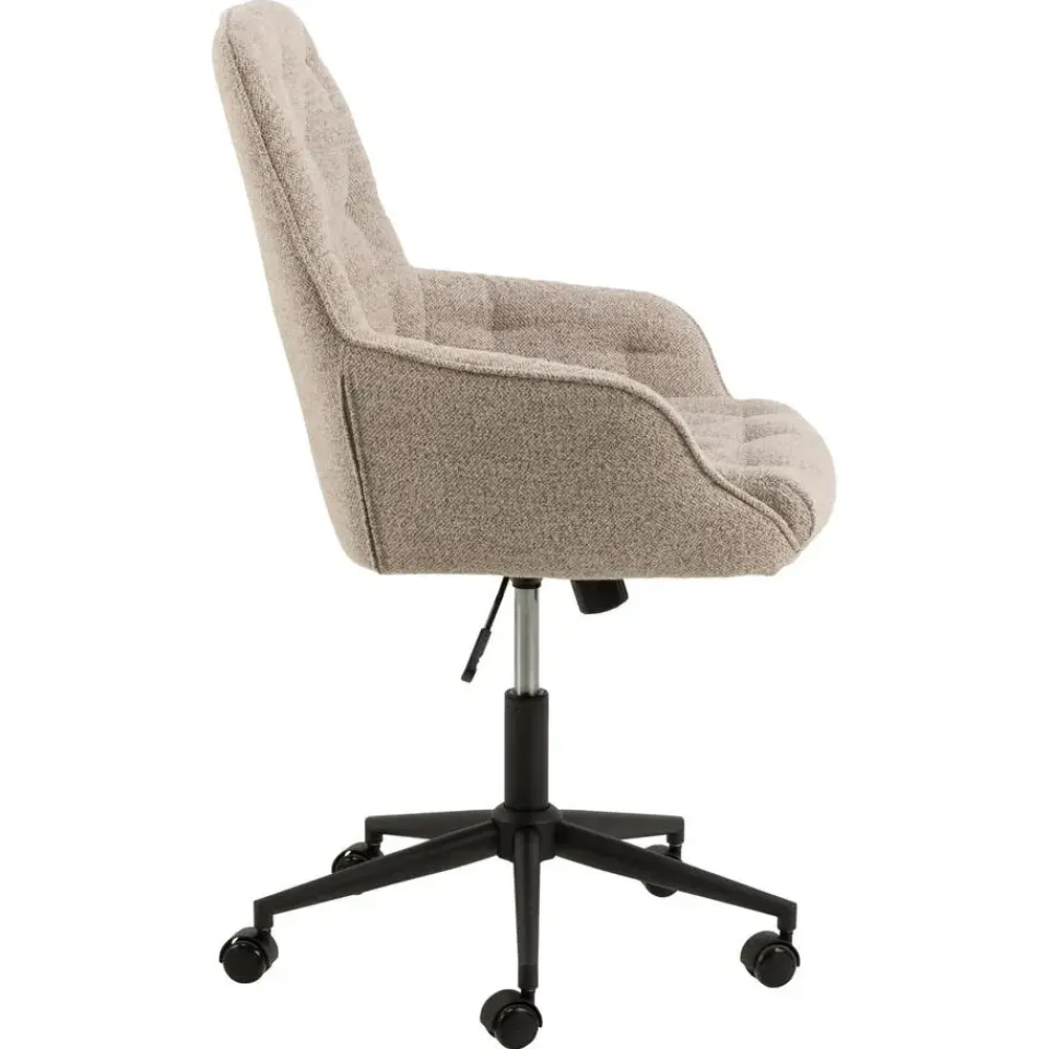 Giga Living Bureaustoel Beige Stof - Zithoogte 57cm - Alleri Online