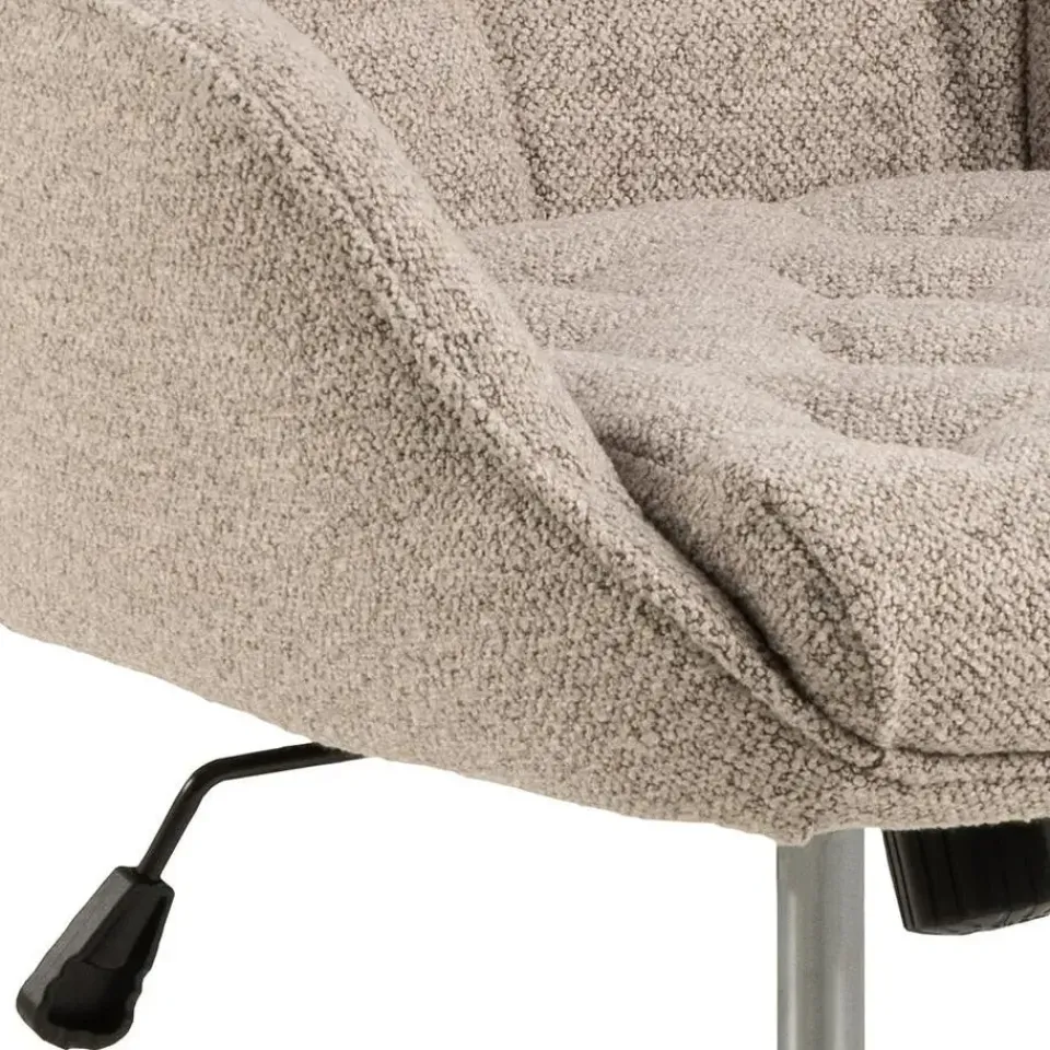 Giga Living Bureaustoel Beige Stof - Zithoogte 57cm - Alleri Online