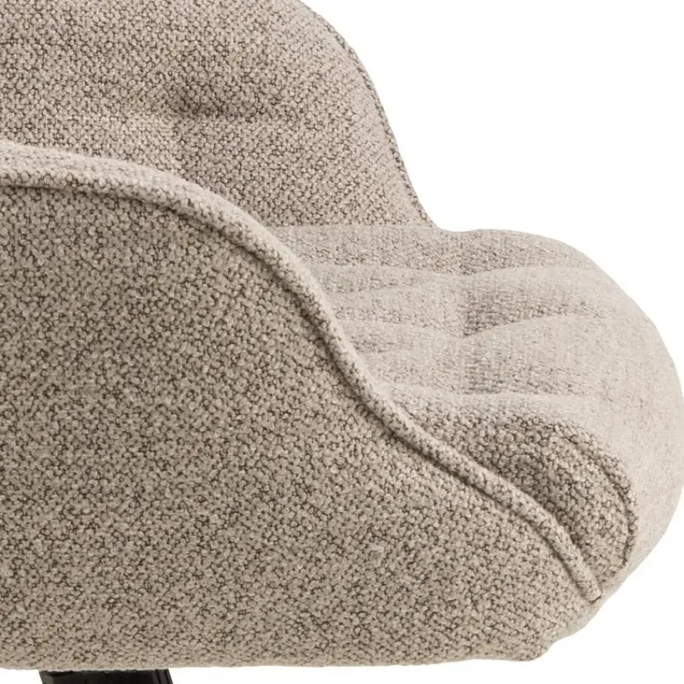 Giga Living Bureaustoel Beige Stof - Zithoogte 57cm - Alleri Online