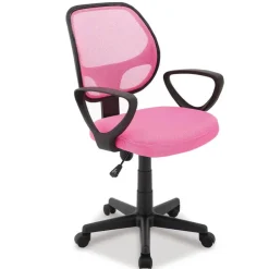Merkloos Bureaustoel Buritos - Solide, Verstelbaar en Ergonomisch - Roze New